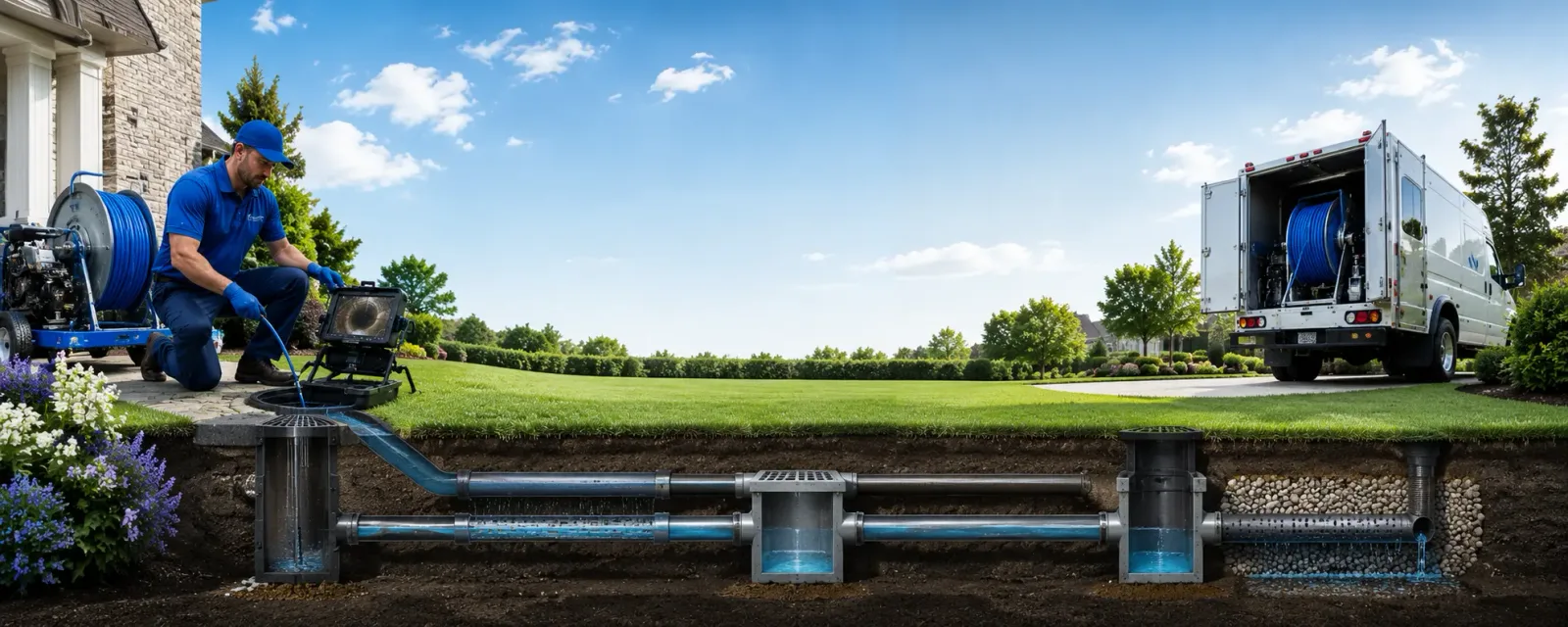 Outdoor drain cleaning information for Thorn Hill, TN